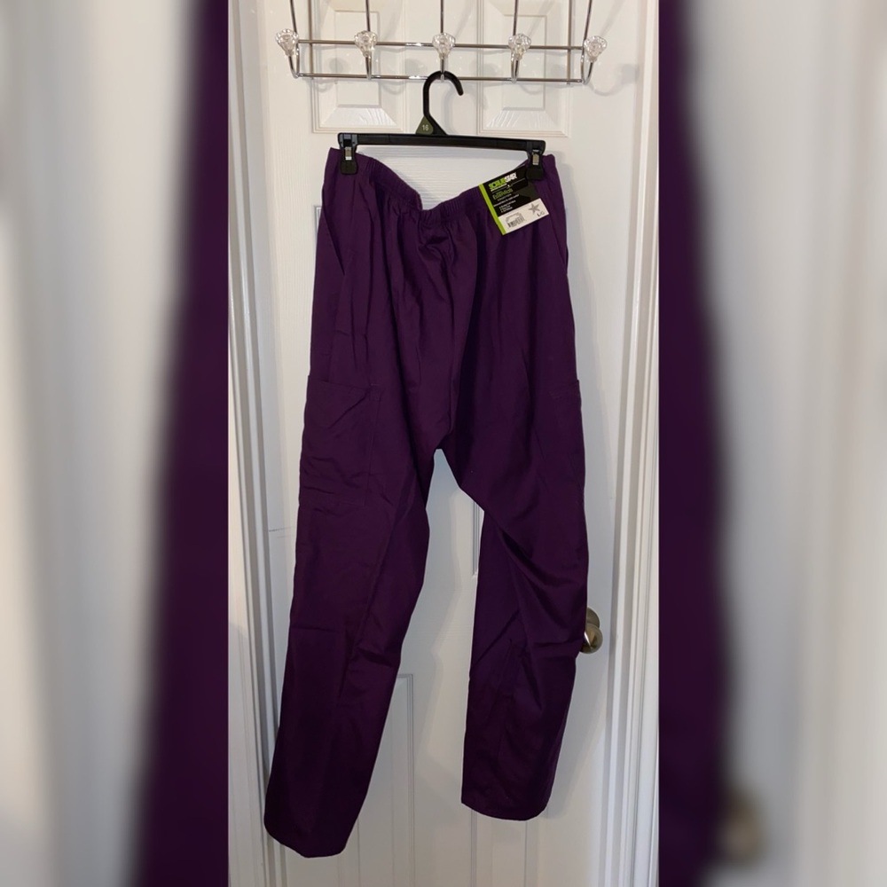 Eggplant Drawstring Cargo Pants - Picture 2 of 2